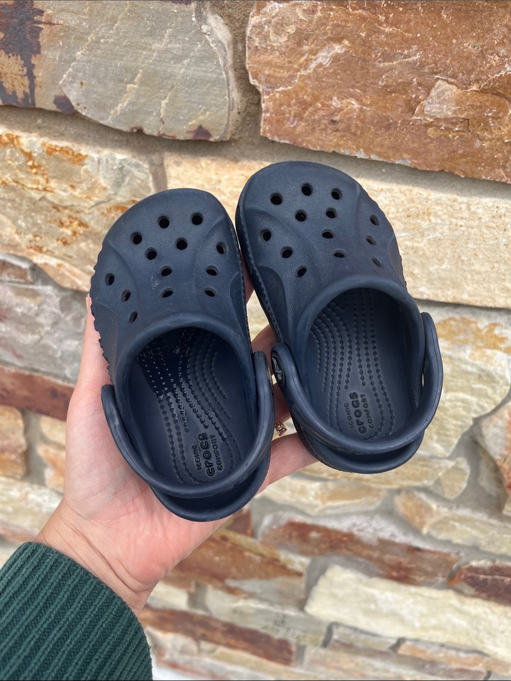 CROCS Navy Toddler size 5